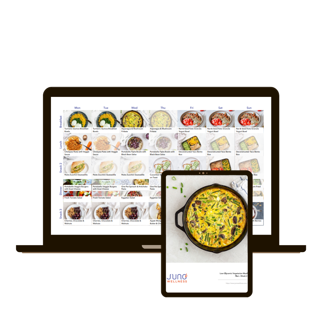 Vegetarian Low Glycemic Meal Plan - 2 Weeks