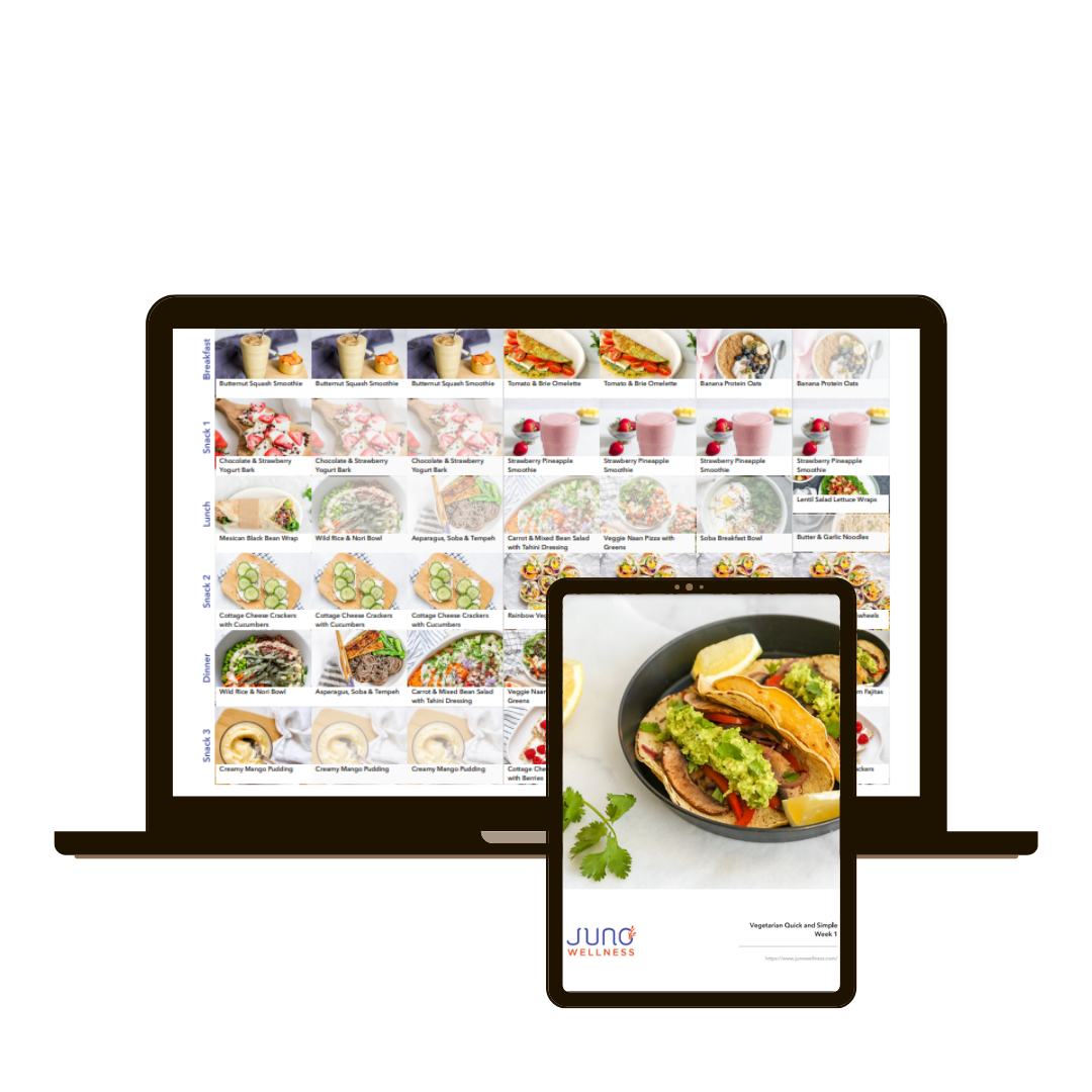 Vegetarian Quick and Simple Meal Plan - 2 Weeks