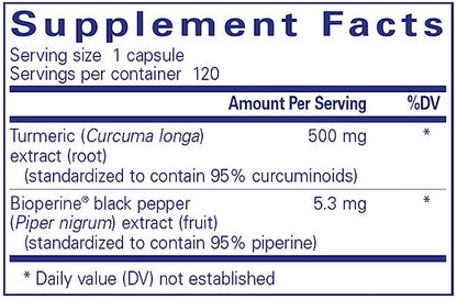 Curcumin 500 with Bioperine 120 vcaps