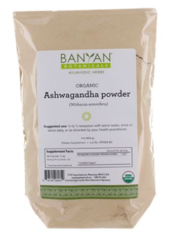 Ashwagandha Powder (Certified Organic) 1 lb
