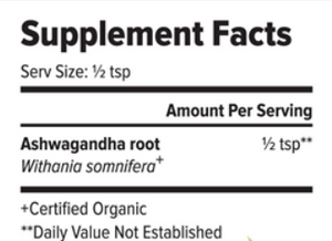 Ashwagandha Powder (Certified Organic) 1 lb