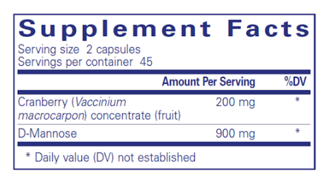 Cranberry/d-Mannose 90 vcaps
