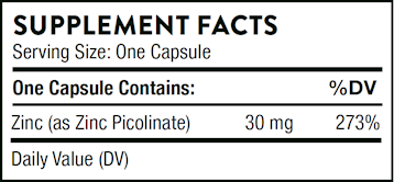 ZINC PICOLINATE 30MG