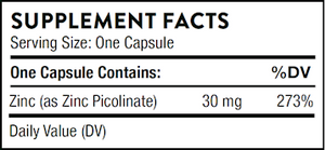 Zinc Picolinate 30 mg